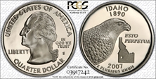 2007-S 25C Idaho PR70DCAM