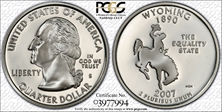 2007-S 25C Wyoming Silver PR70DCAM