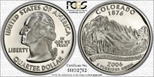 2006-S 25C Colorado Silver PR70DCAM