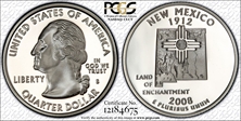 2008-S 25C New Mexico Silver PR70DCAM