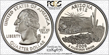2008-S 25C Arizona Silver PR70DCAM
