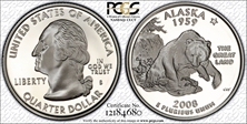 2008-S 25C Alaska Silver PR70DCAM