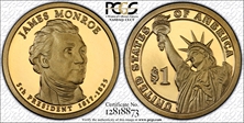 2008-S $1 James Monroe PR70DCAM