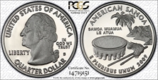 2009-S 25C American Samoa Silver PR70DCAM