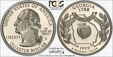 1999-S 25C Georgia PR70DCAM