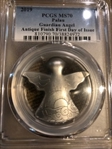 2019 $5 Guardian Angel Antique Finish First Day of Issue MS70