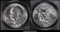 1974-S $1 Silver MS68