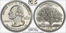 1999-S 25C Connecticut Silver PR70DCAM