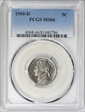 1960-D 5C MS66