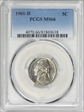 1961-D 5C MS66