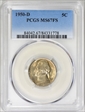 1950-D 5C MS67FS