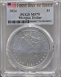2024 $1 Morgan Dollar First Day of Issue MS70