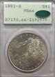 1881-S $1 MS66