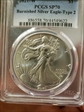 2021-W $1 Burnished Silver Eagle-Type 2 SP70