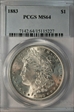 1883 $1 MS64