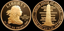 2007-W $10 Jefferson's Liberty First Strike PR70DCAM