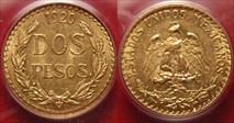 1920-Mo 2 Peso KM-461  Au MS63