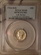 1934-D 10C MS64FB