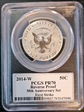 2014-W 50C Reverse Proof First Strike Moy Signature PR70