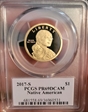 2017-S $1 Native American Thomas Cleveland Cleveland Native American PR69DCAM