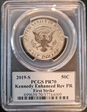 2019-S 50C Kennedy Enhanced Rev PR Set Half Dollar Set - First Strike Cleveland Flag PR70