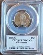2008-S 25C Oklahoma PR70DCAM