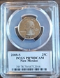 2008-S 25C New Mexico PR70DCAM