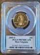 2005-S 25C West Virginia PR70DCAM