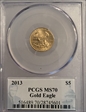 2013 $5 Gold Eagle MS70