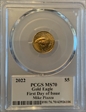 2022 $5 Gold Eagle First Day of Issue Legends of Life Mike Piazza MS70