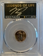 2022 $5 Gold Eagle First Day of Issue Legends of Life Mike Piazza MS70
