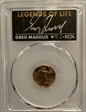 2022 $5 Gold Eagle First Day of Issue Legends of Life Greg Maddux MS70