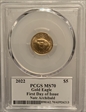 2022 $5 Gold Eagle First Day of Issue Legends of Life Nate Archibald MS70