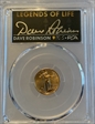 2022 $5 Gold Eagle First Day of Issue Legends of Life Dave Robinson MS70