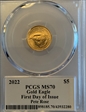 2022 $5 Gold Eagle First Day of Issue Legends of Life Pete Rose MS70