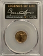 2022 $5 Gold Eagle First Day of Issue Legends of Life Rollie Fingers MS70