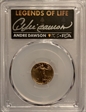 2022 $5 Gold Eagle First Day of Issue Legends of Life Andre Dawson MS70
