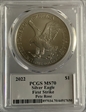 2022 $1 Silver Eagle Legends of Life First Strike Pete Rose MS70