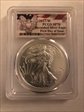 2017-W $1 Burnished Silver Eagle First Day of Issue SP70