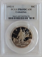 1992-S 50C Columbus PR69DCAM