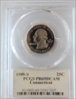 1999-S 25C Connecticut PR69DCAM