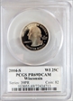 2004-S 25C Wisconsin Silver PR69DCAM
