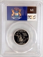 2004-S 25C Michigan Silver PR69DCAM