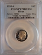 1995-S 10C Silver PR70DCAM