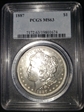 1887 $1 MS63