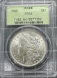 1888 $1 MS64