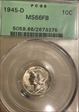 1945-D 10C MS66FB