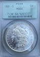1881-S $1 MS64