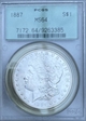 1887 $1 MS64
