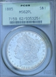 1885 $1 MS62PL